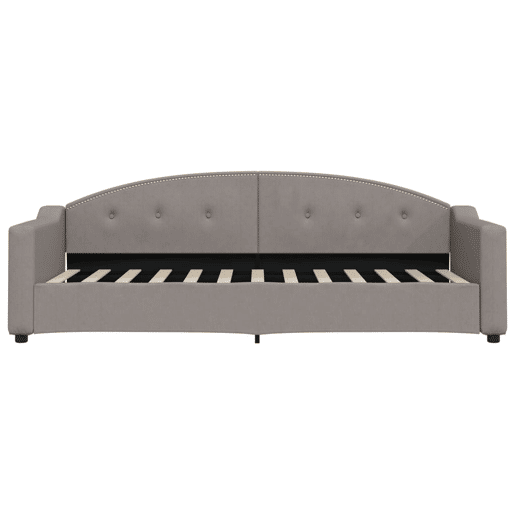Sofá-cama, Sofá conversível com colchão 80x200 cm tecido cinzento-acastanhado
