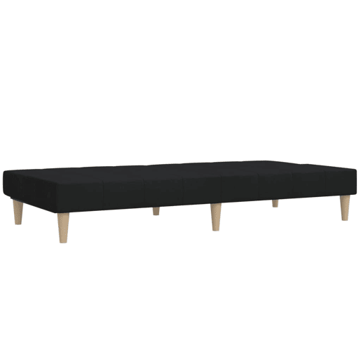 Sofá-cama, Sofá conversível de 2 lugares tecido preto Sofá-cama, Sofá conversível de 2 lugares tecido preto