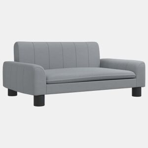 Sofá infantil, Sofá para criança 70x45x30 cm tecido cinzento-claro
