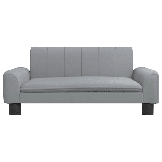 Sofá infantil, Sofá para criança 70x45x30 cm tecido cinzento-claro