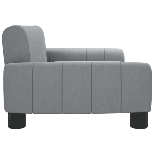 Sofá infantil, Sofá para criança 70x45x30 cm tecido cinzento-claro
