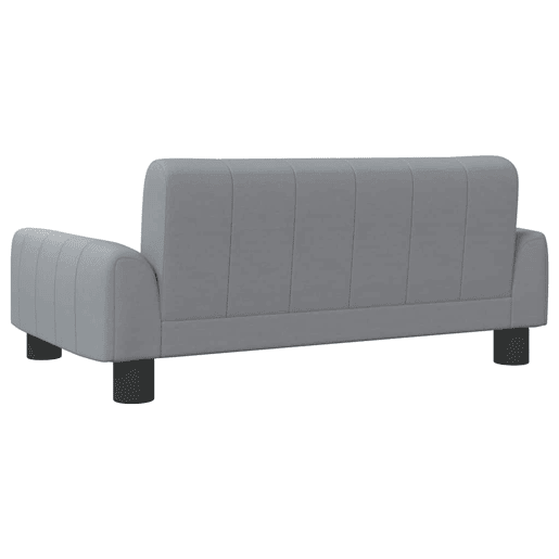 Sofá infantil, Sofá para criança 70x45x30 cm tecido cinzento-claro