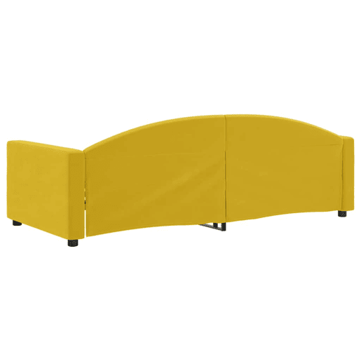 Sofá-cama, Sofá conversível 90x200 cm veludo amarelo Sofá-cama, Sofá conversível 90x200 cm veludo amarelo