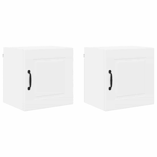 Lote de 2 Armários de cozinha suspendidos - Cozinha modular Colgantes Branco 40 x 31 x 40 cm