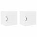 Armario de cocina de pared - Mueble cocina con estante 2 pcs Armario de cocina de pared - Mueble cocina con estante 2 pcs Blanco