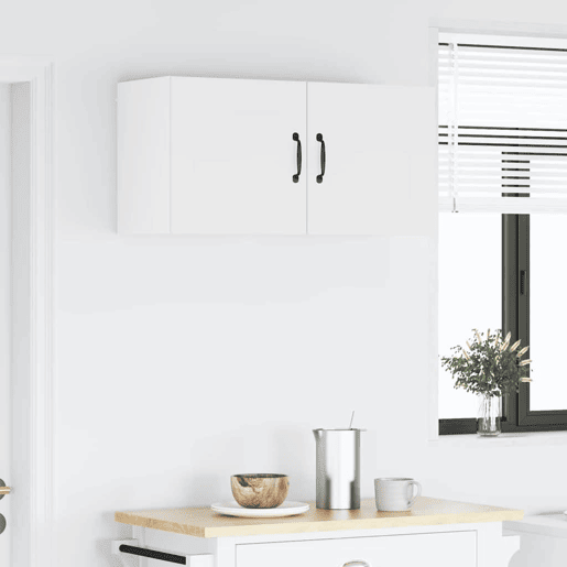 Lote de 2 Armários de cozinha suspendidos - Cozinha modular Colgantes Branco 40 x 31 x 40 cm