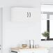 Armario de cocina de pared - Mueble cocina con estante 2 pcs Armario de cocina de pared - Mueble cocina con estante 2 pcs Blanco
