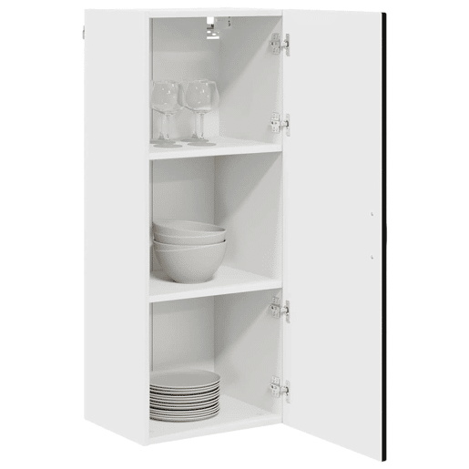 Armário de cozinha suspenso - armario de cocina colgante com porta Preto 40 x 31 x 100 cm