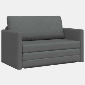 Sofá-cama, Sofá conversível Cinza Escuro 124 x 71 x 78 cm Veludo