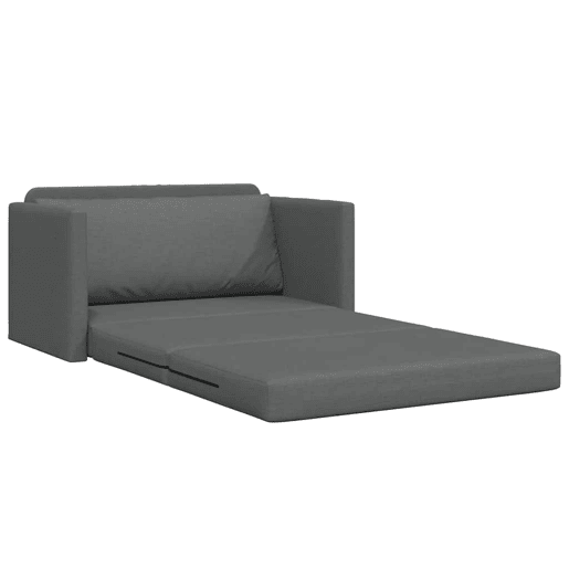 Sofá-cama, Sofá conversível Cinza Escuro 124 x 71 x 78 cm Veludo