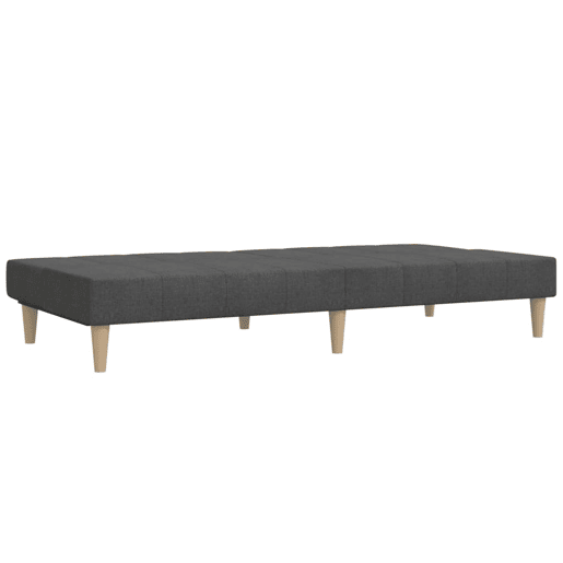 Sofá-cama, Sofá conversível de 2 lugares tecido cinzento-escuro