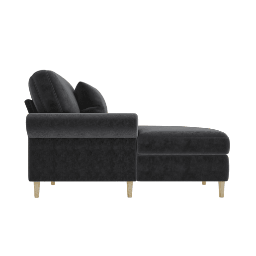 Poltrona Relax XXL - Poltrona de leitura, reclinável, de veludo - Cinza