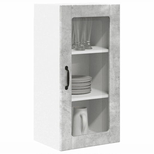 Armário de cozinha suspenso - armario de cocina colgante com porta Cinzento 40 x 31 x 80 cm