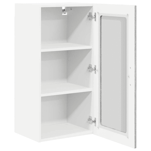 Lote de 2 Armários de cozinha suspendidos - Cozinha modular Colgantes Cinza Sonoma 40 x 31 x 80 cm