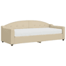 Sofá-cama, Sofá conversível com colchão 80x200 cm tecido cor creme