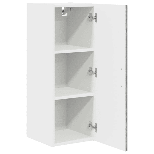 Lote de 2 Armários de cozinha suspendidos - Cozinha modular Colgantes Cinza Sonoma 30 x 31 x 80 cm