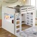 Cama alta para niños 204x148 Cama alta para niños 204x148 Blanco