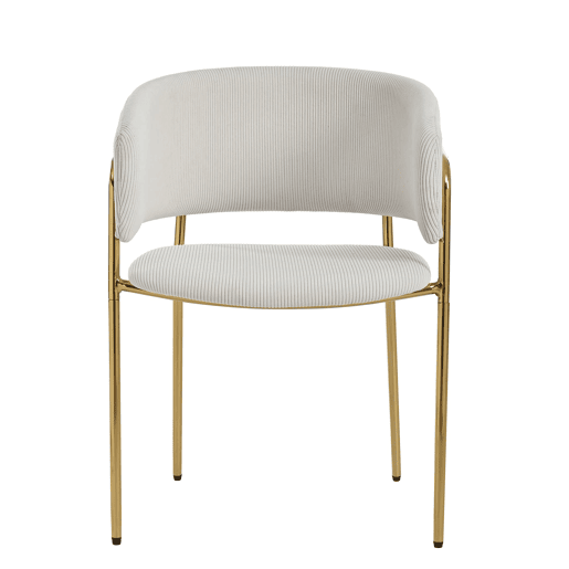 2 Cadeiras modernas - Pernas inclinadas, pés ajustáveis, estofamento em chenille - Bege 2 Cadeiras modernas - Pernas inclinadas, pés ajustáveis, estofamento em chenille - Bege
