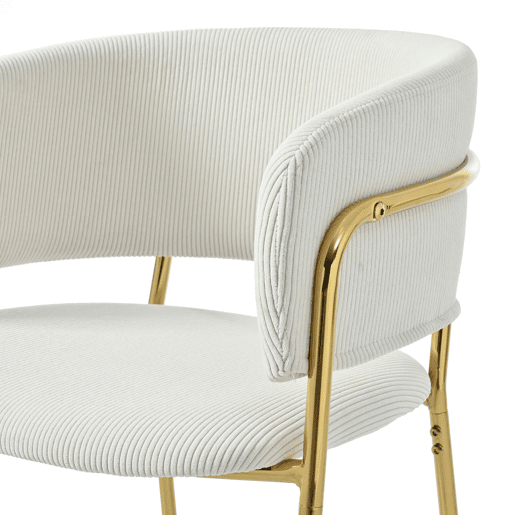 2 Cadeiras modernas - Pernas inclinadas, pés ajustáveis, estofamento em chenille - Bege 2 Cadeiras modernas - Pernas inclinadas, pés ajustáveis, estofamento em chenille - Bege