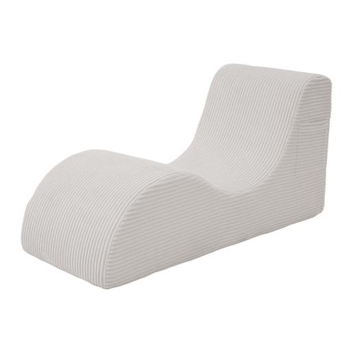 Poltrona moderna - Design ergonómico, espuma de alta elasticidade, capa removível, com bolso lateral - Bege