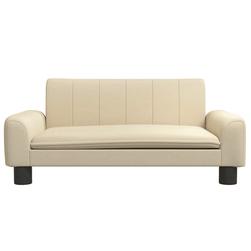 Sofá infantil, Sofá para criança 70x45x30 cm tecido cor creme