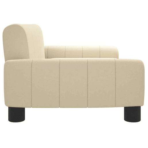 Sofá infantil, Sofá para criança 70x45x30 cm tecido cor creme