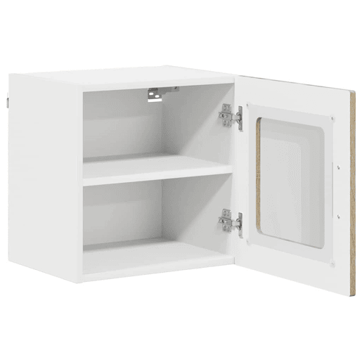 Lote de 2 Armários de cozinha suspendidos - Cozinha modular Colgantes com porta Carvalho Sonoma
