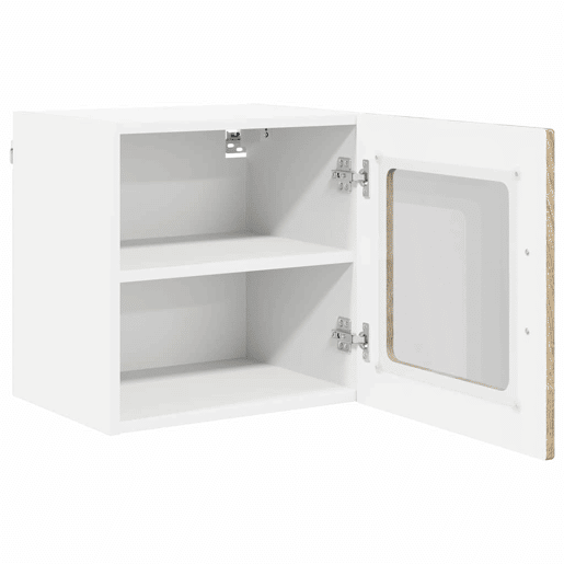 Lote de 2 Armários de cozinha suspendidos - Cozinha modular Colgantes com porta Carvalho Sonoma