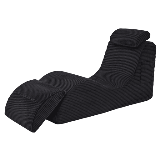 Poltrona ergonómica moderna - Design exclusivo, espuma elástica, capa removível, com bolso - Preto