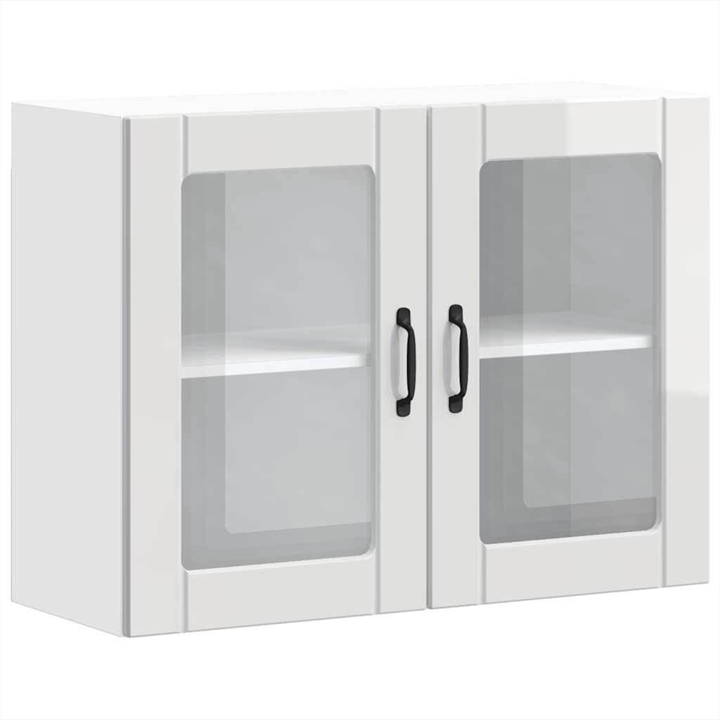 Armario de cocina de pared - Mueble cocina 80 Blanco Brillo