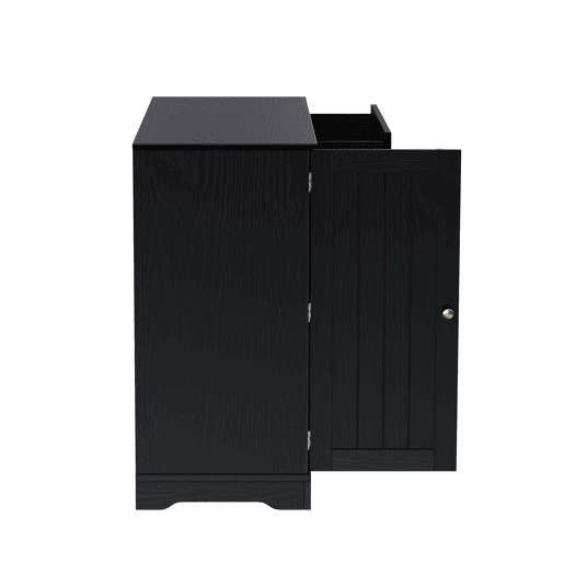 Aparador com 3 portas e 1 gaveta - Moderno e elegante para sala de estar, sala de jantar e hall de entrada - Preto Aparador com 3 portas e 1 gaveta - Moderno e elegante para sala de estar, sala de jantar e hall de entrada - Preto