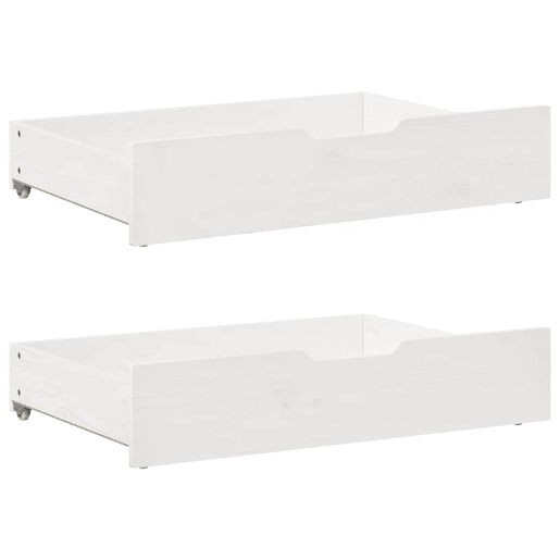 Sofá-cama, Sofá conversível com gavetão e gavetas sem colchão 80x200 cm branco