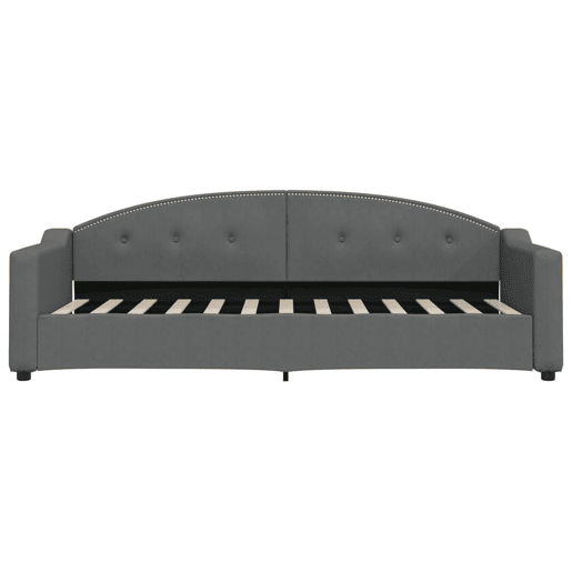Sofá-cama, Sofá conversível com colchão 80x200 cm tecido cinzento-escuro