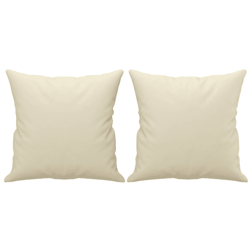 Sofá 2 lugares, Sofá fixo + almofadas decorativas 140cm couro artif. creme Sofá 2 lugares, Sofá fixo + almofadas decorativas 140cm couro artif. creme