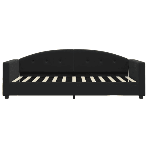 Sofá-cama, Sofá conversível 90x200 cm veludo preto Sofá-cama, Sofá conversível 90x200 cm veludo preto