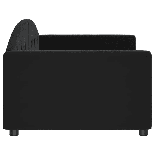 Sofá-cama, Sofá conversível 90x200 cm veludo preto Sofá-cama, Sofá conversível 90x200 cm veludo preto