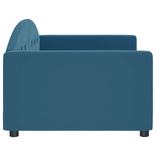 Sofá-cama, Sofá conversível 90x200 cm veludo azul Sofá-cama, Sofá conversível 90x200 cm veludo azul