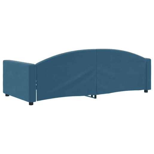 Sofá-cama, Sofá conversível 90x200 cm veludo azul Sofá-cama, Sofá conversível 90x200 cm veludo azul