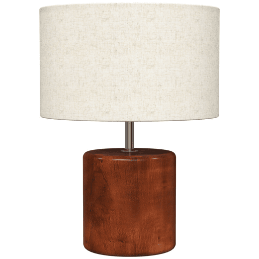 HOMCOM Candeeiro de Mesa Rústico Candeeiro de Mesa de Cabeceira com Base de Madeira Ecrã de Linho Interruptor Basculante para Quarto Sala E27 40W Ø20x27 cm Madeira e Bege