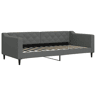 Sofá-cama, Sofá conversível 90x200 cm tecido cinzento-escuro