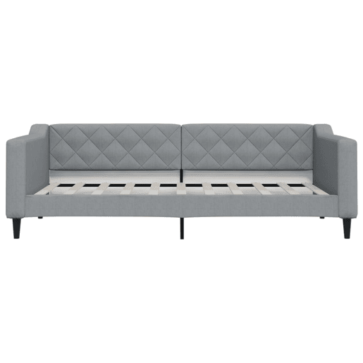 Sofá-cama, Sofá conversível 90x190 cm tecido cinzento-claro Sofá-cama, Sofá conversível 90x190 cm tecido cinzento-claro