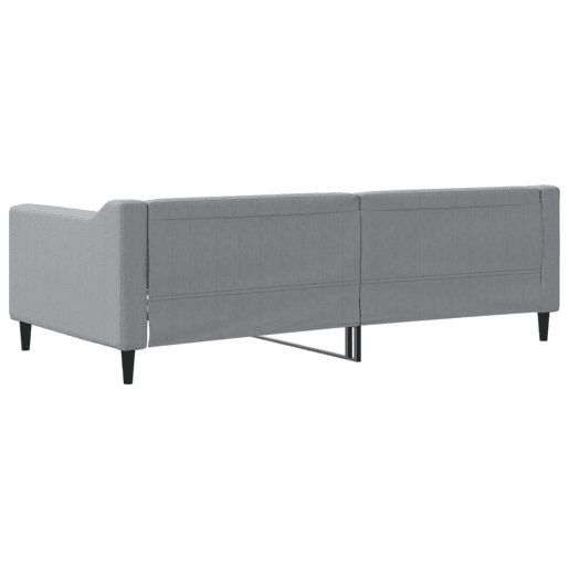 Sofá-cama, Sofá conversível 90x190 cm tecido cinzento-claro Sofá-cama, Sofá conversível 90x190 cm tecido cinzento-claro