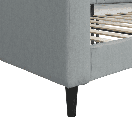 Sofá-cama, Sofá conversível 90x190 cm tecido cinzento-claro Sofá-cama, Sofá conversível 90x190 cm tecido cinzento-claro
