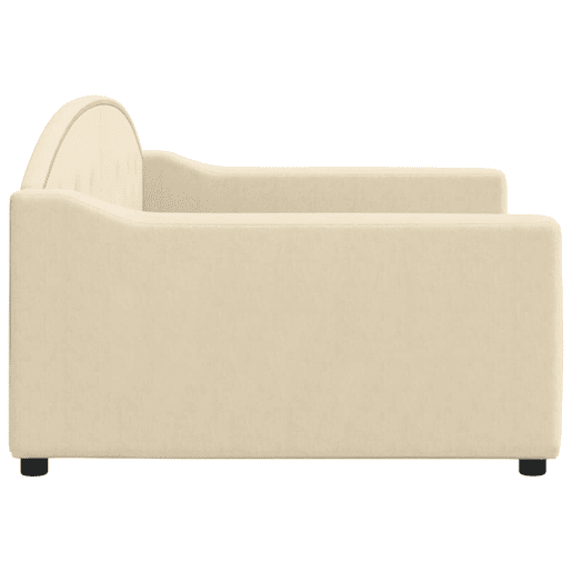 Sofá-cama, Sofá conversível 100x200 cm tecido cor creme Sofá-cama, Sofá conversível 100x200 cm tecido cor creme