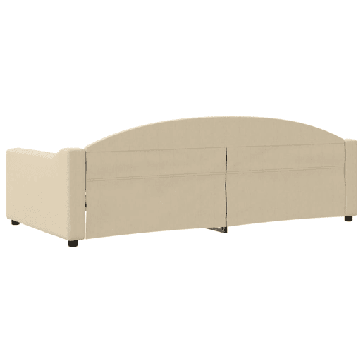 Sofá-cama, Sofá conversível 100x200 cm tecido cor creme Sofá-cama, Sofá conversível 100x200 cm tecido cor creme
