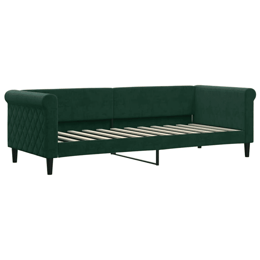 Sofá-cama, Sofá conversível 80x200 cm veludo verde-escuro Sofá-cama, Sofá conversível 80x200 cm veludo verde-escuro