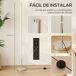 Lámpara de Pie Acero, Aluminio HOMCOM, hogar - iluminación Lámpara de Pie Acero, Aluminio HOMCOM, hogar - iluminación Gris