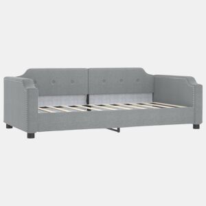 Sofá-cama, Sofá conversível 80x200 cm tecido cinzento-claro