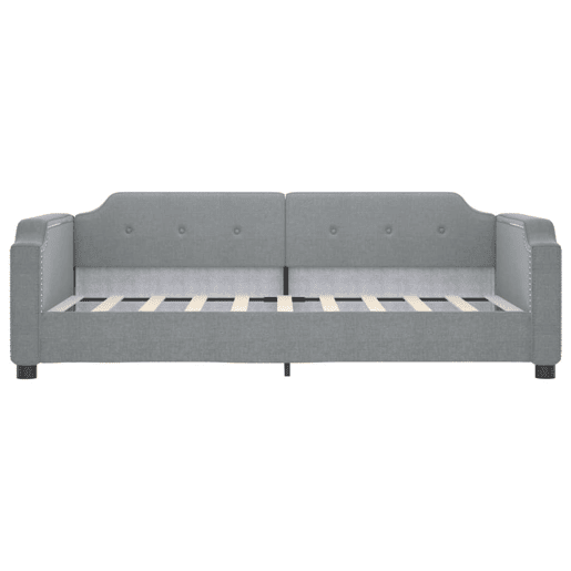 Sofá-cama, Sofá conversível 80x200 cm tecido cinzento-claro