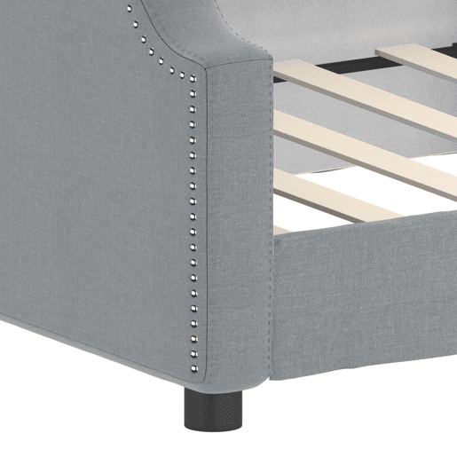 Sofá-cama, Sofá conversível 80x200 cm tecido cinzento-claro